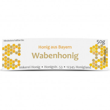 Mini-Etikett "Wabenhonig"