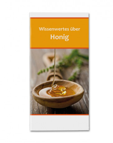 Flyer "Wissenswertes über Honig"