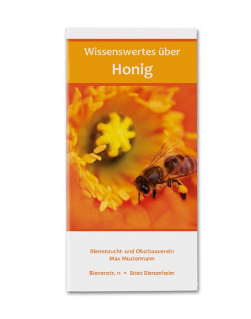 Flyer "Wissenswertes über Honig" - Titelblatt