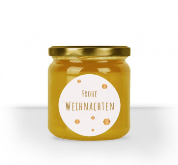 Runde Etiketten "Waben"