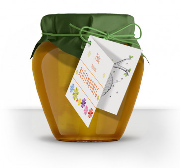 Geschenkanhänger "Happy Flowers" als Klappkarten mit Loch