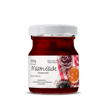 Kleine Konfitürenetiketten "Frisch ins Glas"