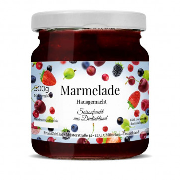Konfitürenetiketten "Hausgemacht"