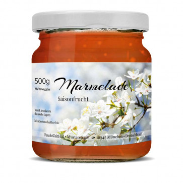 Konfitürenetiketten "Saisonfrüchte"