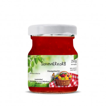 Kleine Konfitürenetiketten "Sommerkorb"