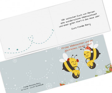 Weihnachtskarten "Bienenwinter"
