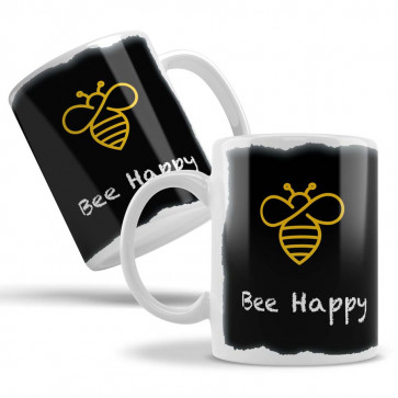 Keramiktasse "Black Bee" - Bee Happy