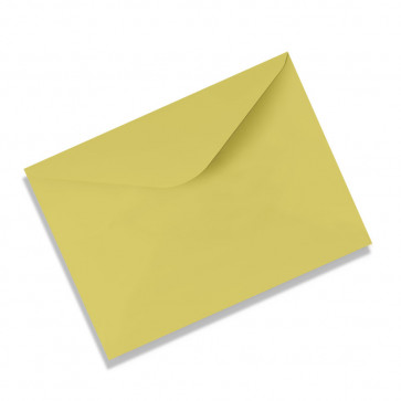 Briefumschlag, gelb, gummiert