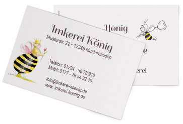 Visitenkarten "Bienenkönigin"