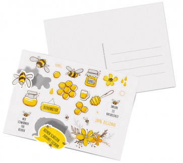 Sticker-Postkarten "Bienenretter"