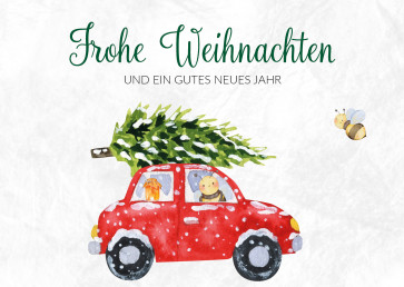 Weihnachtskarten „Honiglieferung"