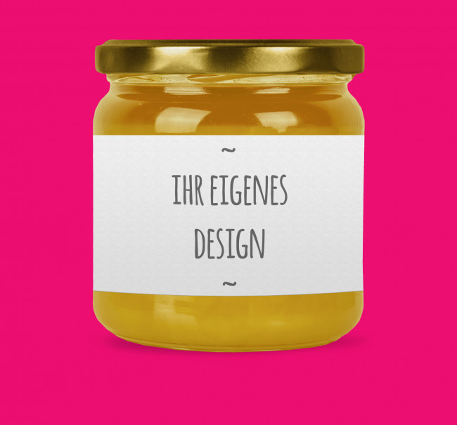 Individuelle Honigglas-Etiketten - mit einer Blanko-Vorlage zum