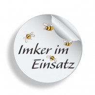 Imker-im-Einsatz Aufkleber "Bienenfreund" - Lagerprodukt