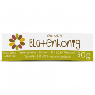 Mini-Honigglasetiketten "Flowerpower"