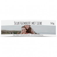 Mini-Honigglasetiketten "Selbstgemacht mit Liebe"