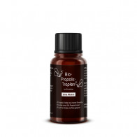 Propolis Etiketten "Herzbiene" in Schwarz