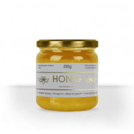 Kleine Honigetiketten "Flower Bee" mit Goldprägung
