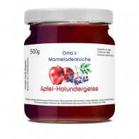 Aquarell-Etiketten "Apfel-Holunder-Gelee"