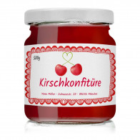 Konfitüren-Etiketten "Kirschen Pur"