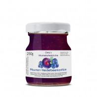 Kleine Konfitürenetiketten "Pflaume-Heidelbeer"
