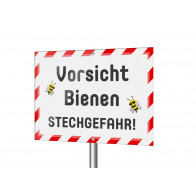 Warnschild „Vorsicht Bienen“ (Lagerprodukt)
