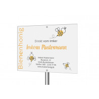 Werbeschild „Direkt vom Imker“ (editierbar)