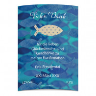 Flaschenetiketten "Fische""