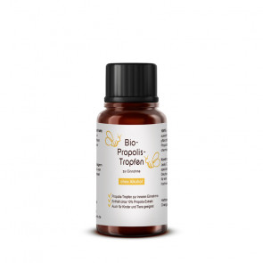 Propolisetiketten auf Tropfflasche 20 ml für Propolistinkturen