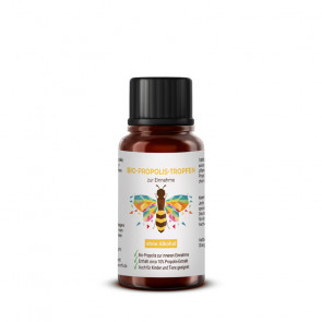Propolisetiketten auf Tropfflasche 20 ml für Propolistinkturen