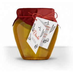 Klappkarten als Geschenkanhänger im Design "Danke"