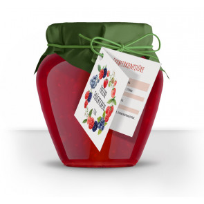 Klappkarten als Geschenkanhängerkarten "Freche Früchte"
