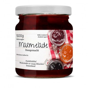 Konfitürenetiketten "Frisch ins Glas"