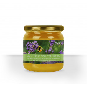 Kleine Honigglas-Etiketten "Lila Nektargenuss"