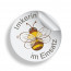 Aufkleber "Dicke Biene"