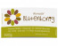 Honigglas-Etikett "Flowerpower" bunt