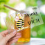 Transparentes Folienetikett "Bienenkönigin" für mehr Einblick ins Honigglas