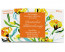 Honigglas-Etiketten "Aquarell-Flower" (orange) auf weißem Papier