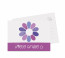 Grußkarten "Flowerpower" lila