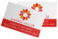 Visitenkarten "Flowerpower" rot
